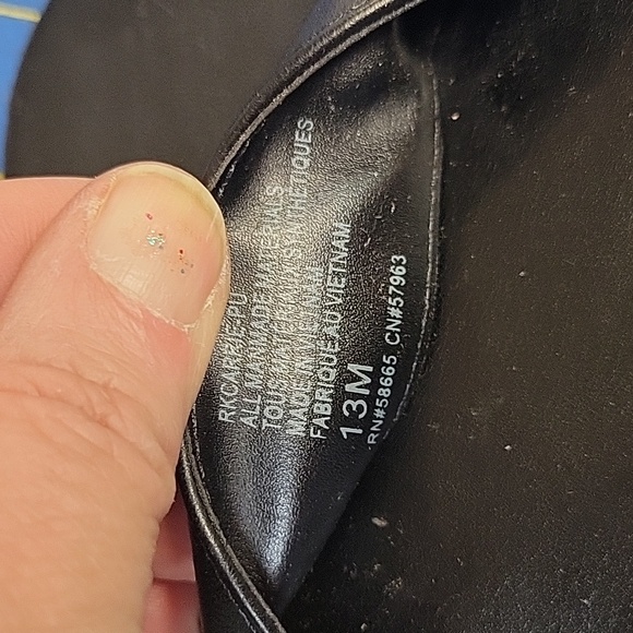 Norstrom Rack Carrie Wedge Black Sandal Sz 13M New - Picture 4 of 7